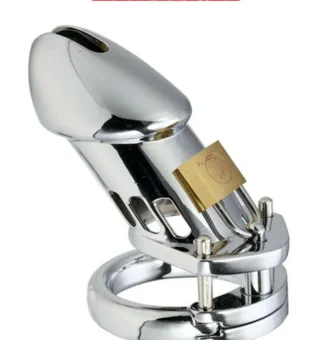 3 Size Metal Male Chastity Device Belt Cock Cages EPTBSK-012 Product Image