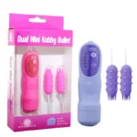 5 Functions Dual Mini Nubby Bullet Vibrating Massager EPTBV-018