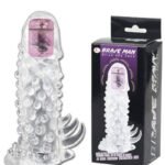 Brave Man Dotted Vibrating Washable Reusable Condom