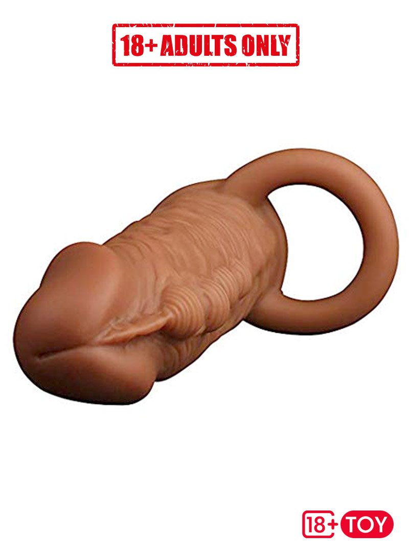 Reusable Silicone Male Chastity Penis Sleeve EPTPS-022 Gallery Image_2