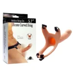 Silicone Curved Dong Hollow Strap On 5.7″ EPTSD-025