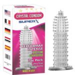 SuperX – Crystal Reusable Condom for Intense Pleasure