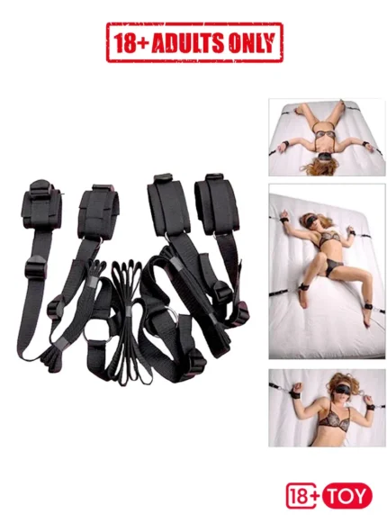Under The Bed Restraint (4 CM Width Belt) Bondage Sex toy Kit for Couple EPTBSK-018