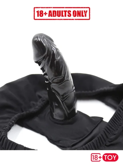 Close-up view of the built-in dildo in Secret Thrust Dildo Underwear panties