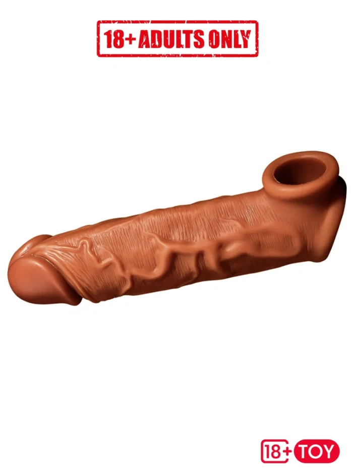 Penis sleeve condom lying flat