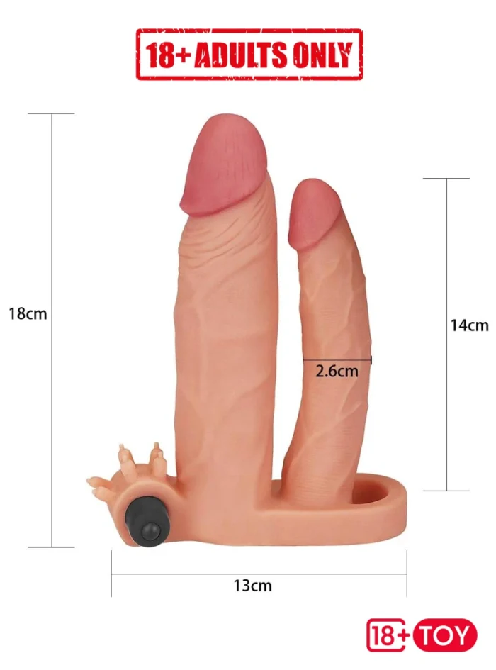 Dual Silicone Condom Dimensions – Pleasure X-Tender