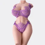 Front view of realistic sex doll torso for men