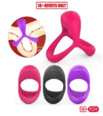Dual vibrating bullets in cock ring for intense pleasure – for men and couples