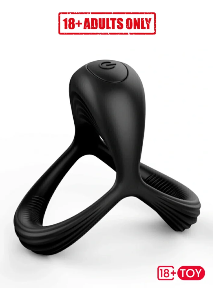 Close-up view of Vibe Ring – Double Vibrating Cock Ring for men