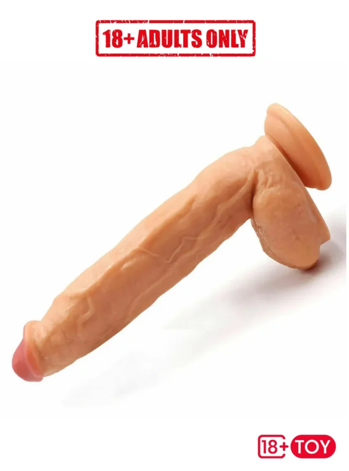 Close-up of The Destroyer dildo’s strong suction cup base