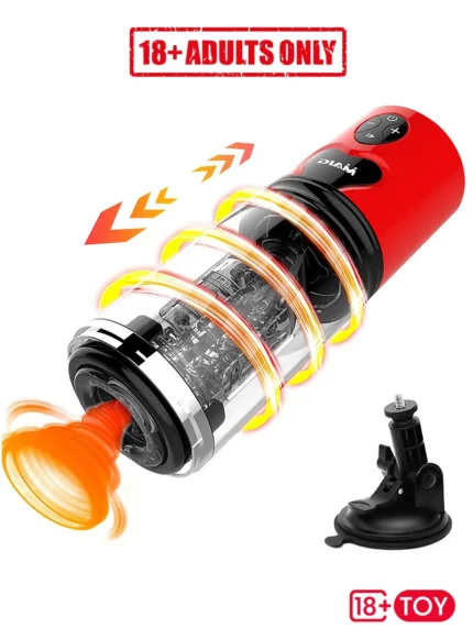 Thor Maig Yuji Cup showing rotation and suction features – Automatic Blowjob Machine India