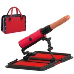 Vibrating sex machine in discreet handbag design