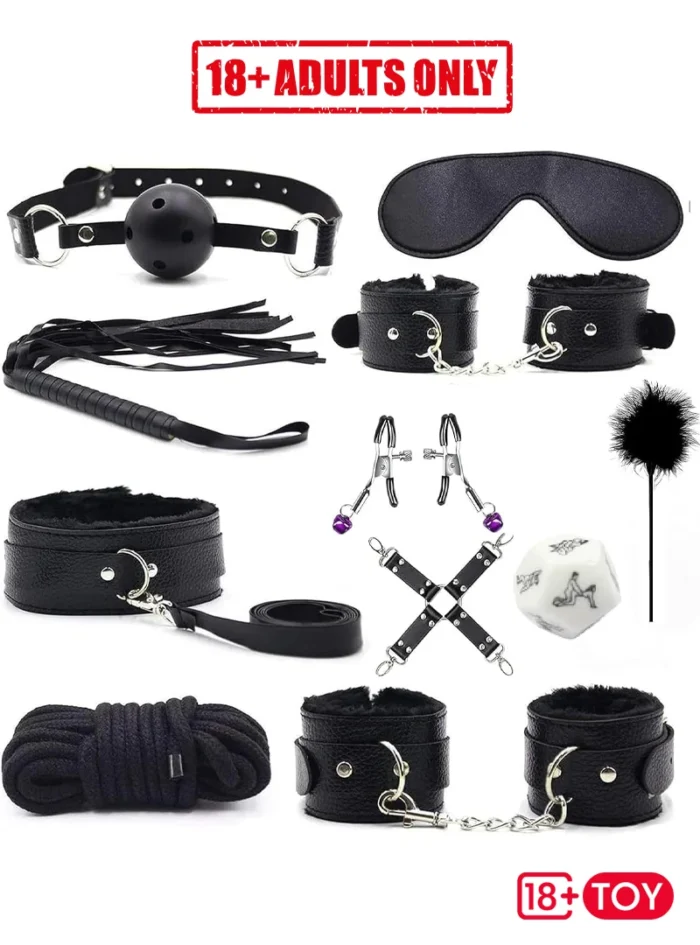 Ultimate Pleasure 11-Piece Sex Kit for Couples BDSM Play